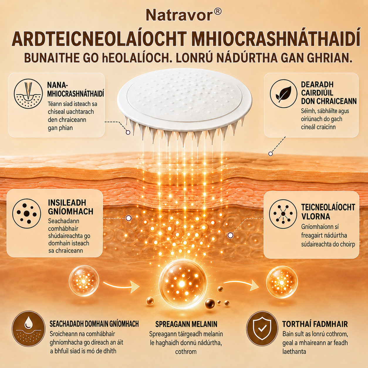 ⭐ Natravor® Microneedle Tanning Patch: Natural Bronze Glow without UV & DHA