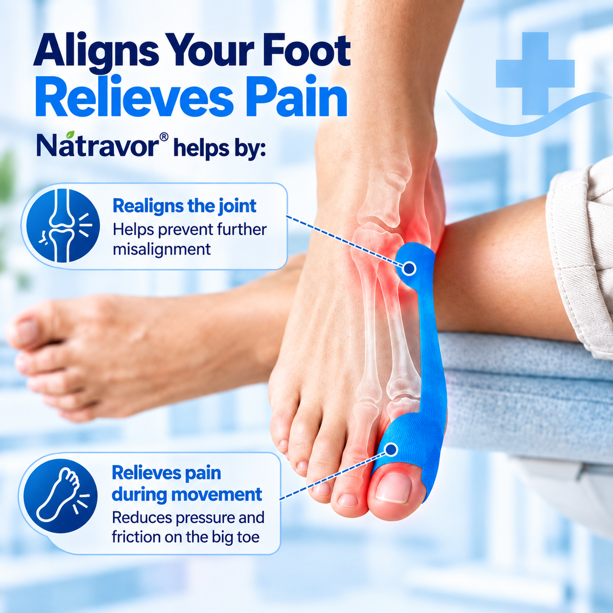 🏅Natravor® Relief Botanical Bunion Comfort Patcht👠💃（Physical Stretch Support + Botanical Comfort Formula)a