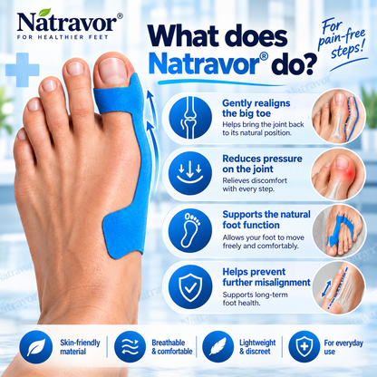 🏅Natravor® Relief Botanical Bunion Comfort Patcht👠💃（Physical Stretch Support + Botanical Comfort Formula)a