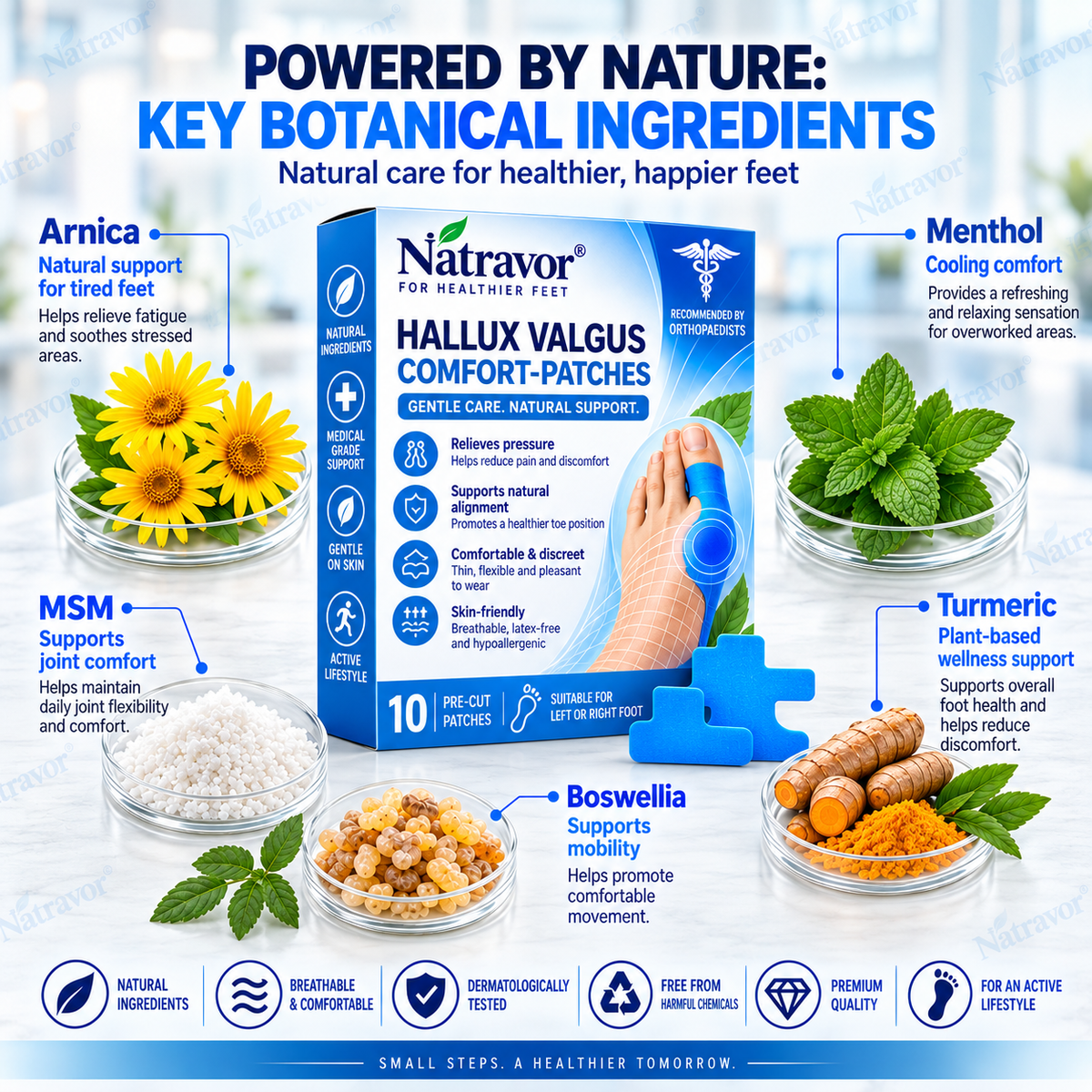 🏅Natravor® Relief Botanical Bunion Comfort Patcht👠💃（Physical Stretch Support + Botanical Comfort Formula)a