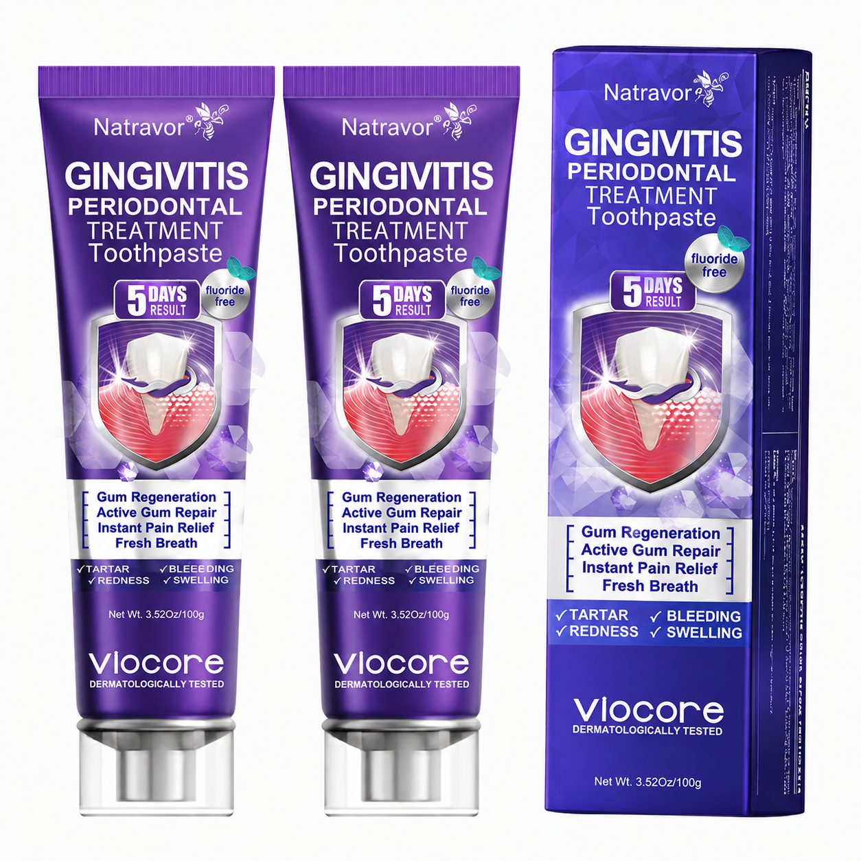 𝐍𝐚𝐭𝐫𝐚𝐯𝐨𝐫® VioCore Bee Venom Gingivitis & Periodontitis Treatment Toothpaste