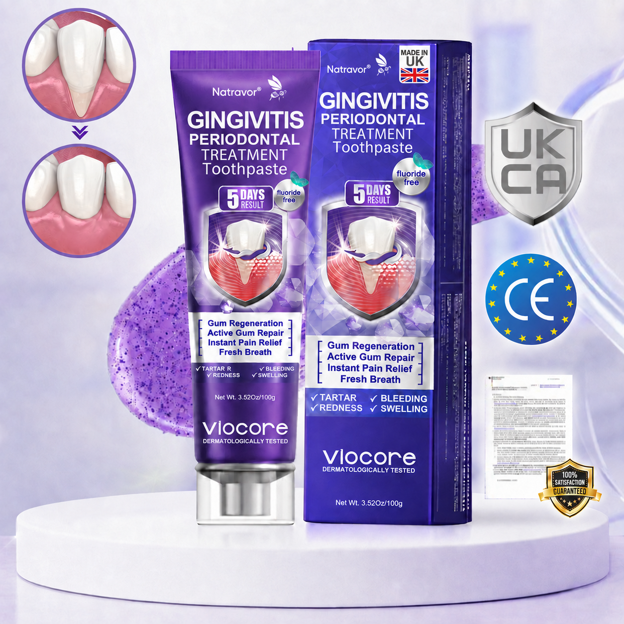 𝐍𝐚𝐭𝐫𝐚𝐯𝐨𝐫® VioCore Bee Venom Gingivitis & Periodontitis Treatment Toothpaste