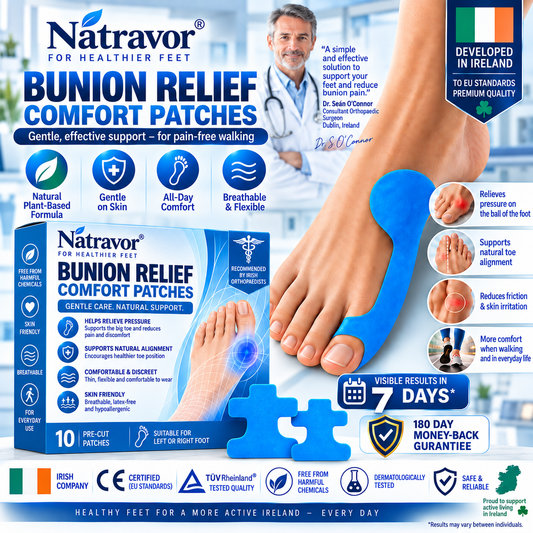 🏅Natravor® Relief Botanical Bunion Comfort Patcht👠💃（Physical Stretch Support + Botanical Comfort Formula)a